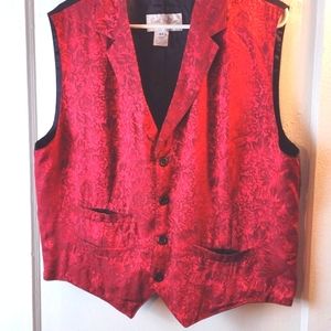 Cattle Kate red Paisley vest size 44 vintage